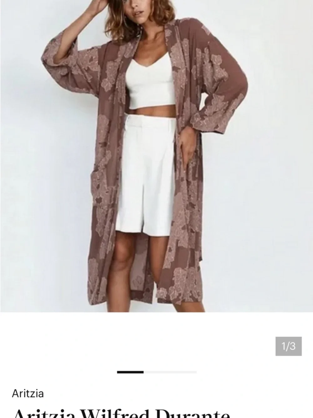 Aritzia Durante Robe- Rose Wine - Picture 5 of 6